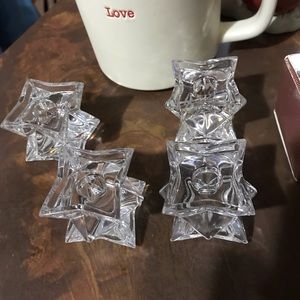 Avon Lead Crystal Stacking Star Candlestic…